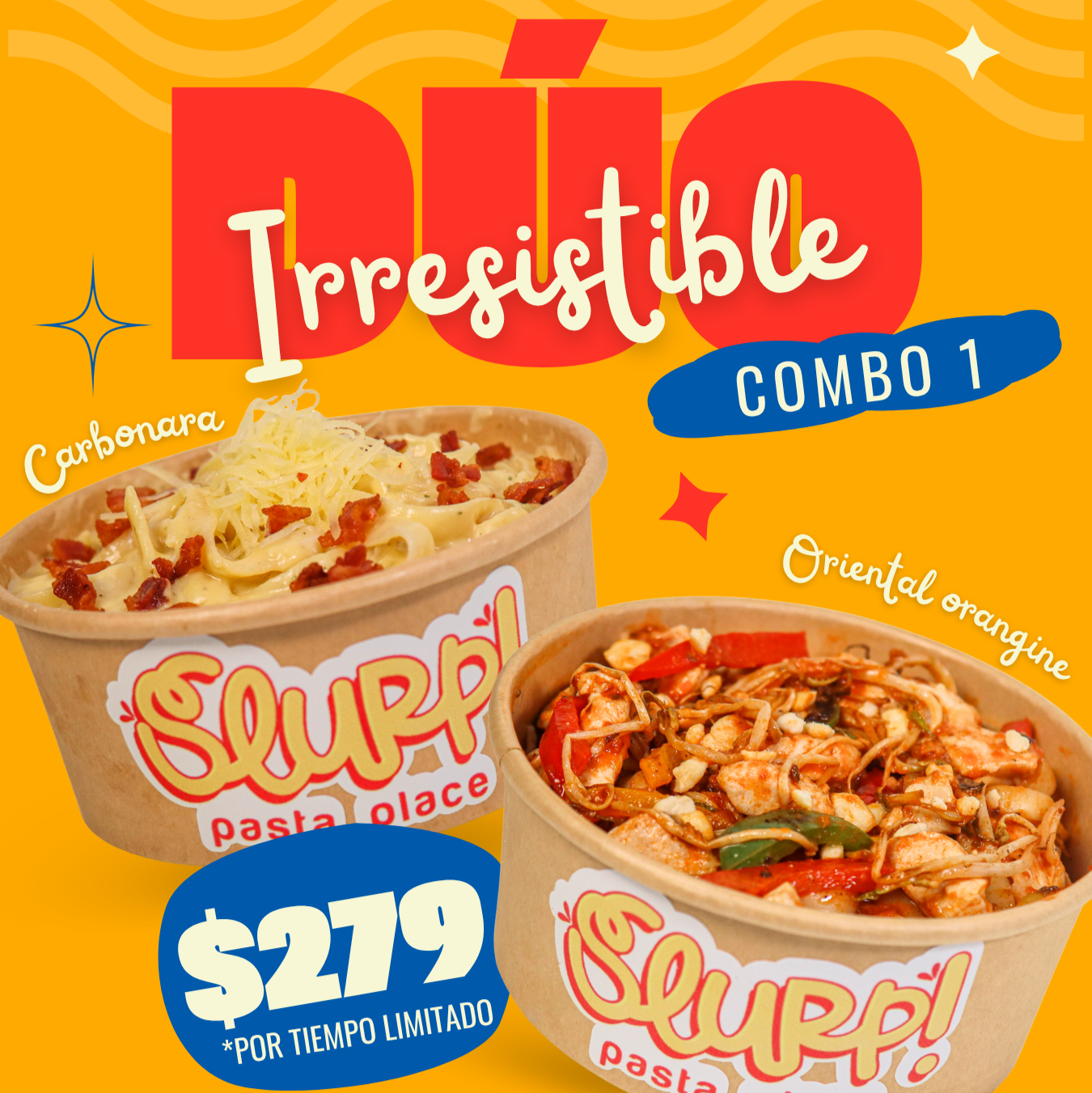 Dúo Irresistible Combo 1: Carbonara + Oriental Orangine